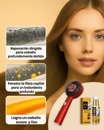 Hair Spa Pro – Combo Masajeador + Aceite de Colágeno